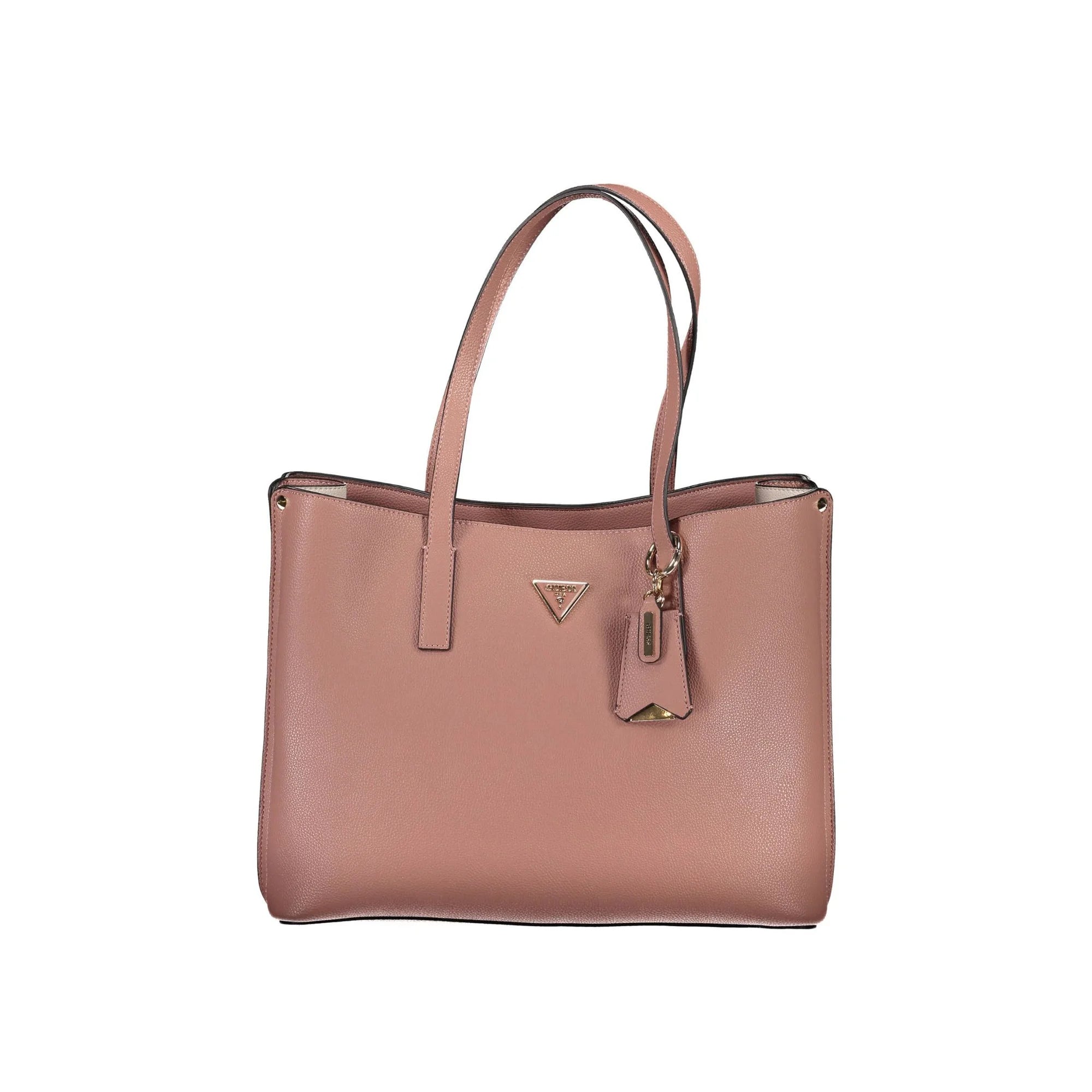 GUESS JEANS Borsa Donna Rosa Meridian a Spalla con Tasche Esterne e Zip Borse - foto prodotto